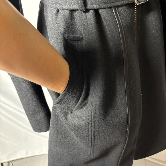 Guess Womens M Wool Blend Faux Lined Mid Length Classic Coat timeless - Picture 7 of 16